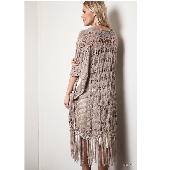 New Must Have Knit Crochet Fringe Sweater - Picture 2 of 5